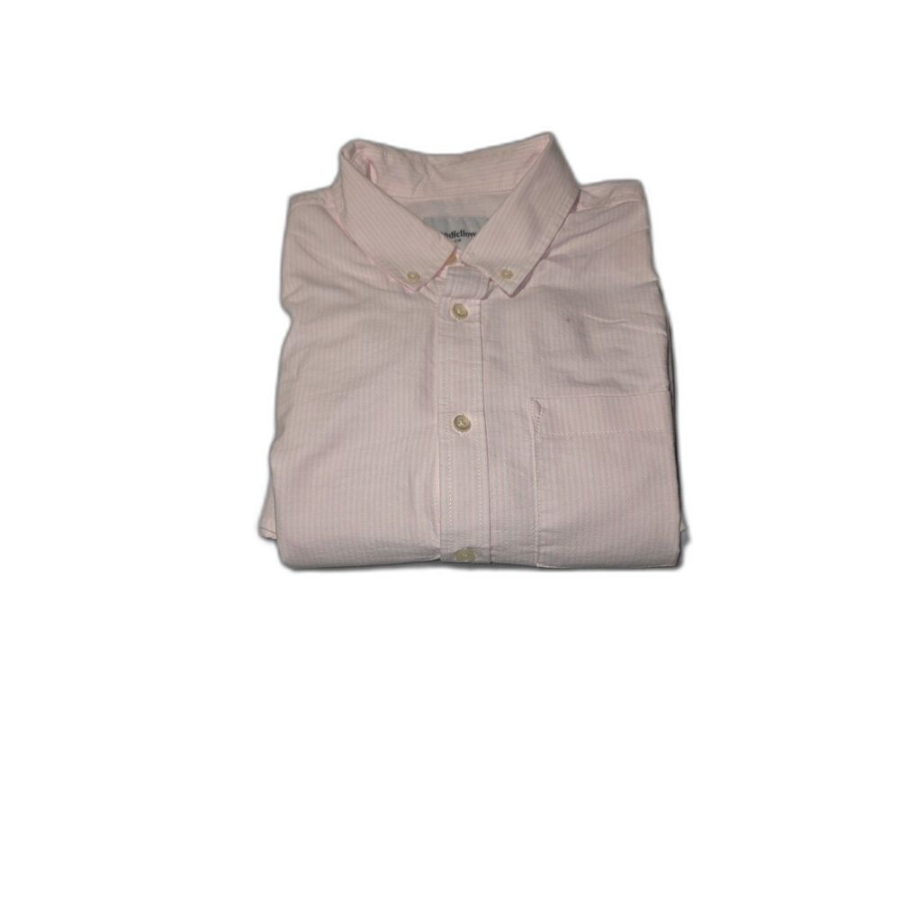 Goodfellow & Co Men's Medium Pink Stripe Oxford Button-Down Shirt